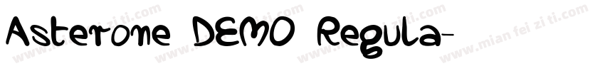 Asterone DEMO Regula字体转换